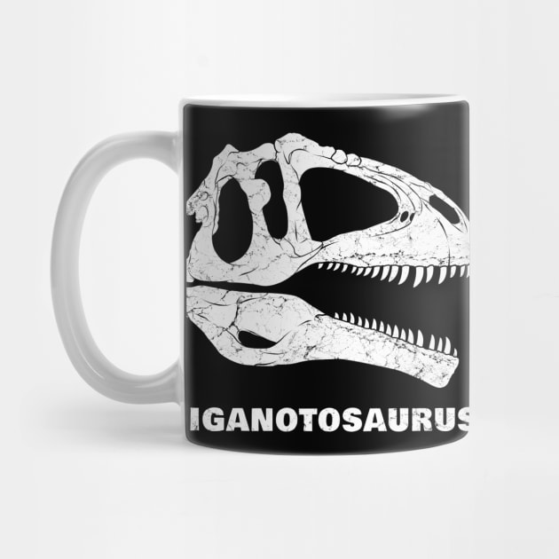 Fossilized head of Giganotosaurus by NicGrayTees